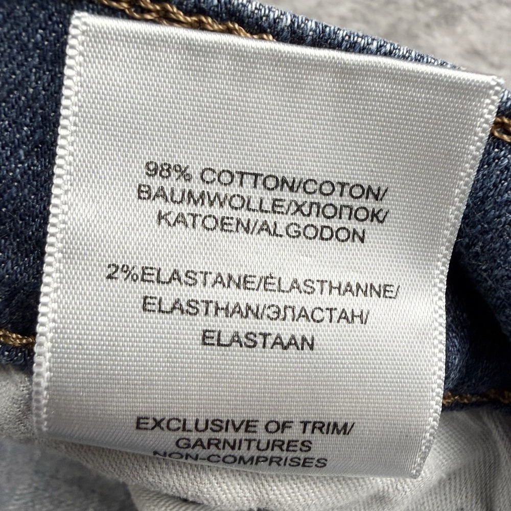 Silver Zac Jeans Mens 38x32 (Fits 38x30) Blue Stretch Denim Dark Wash Low Rise - Picture 7 of 14